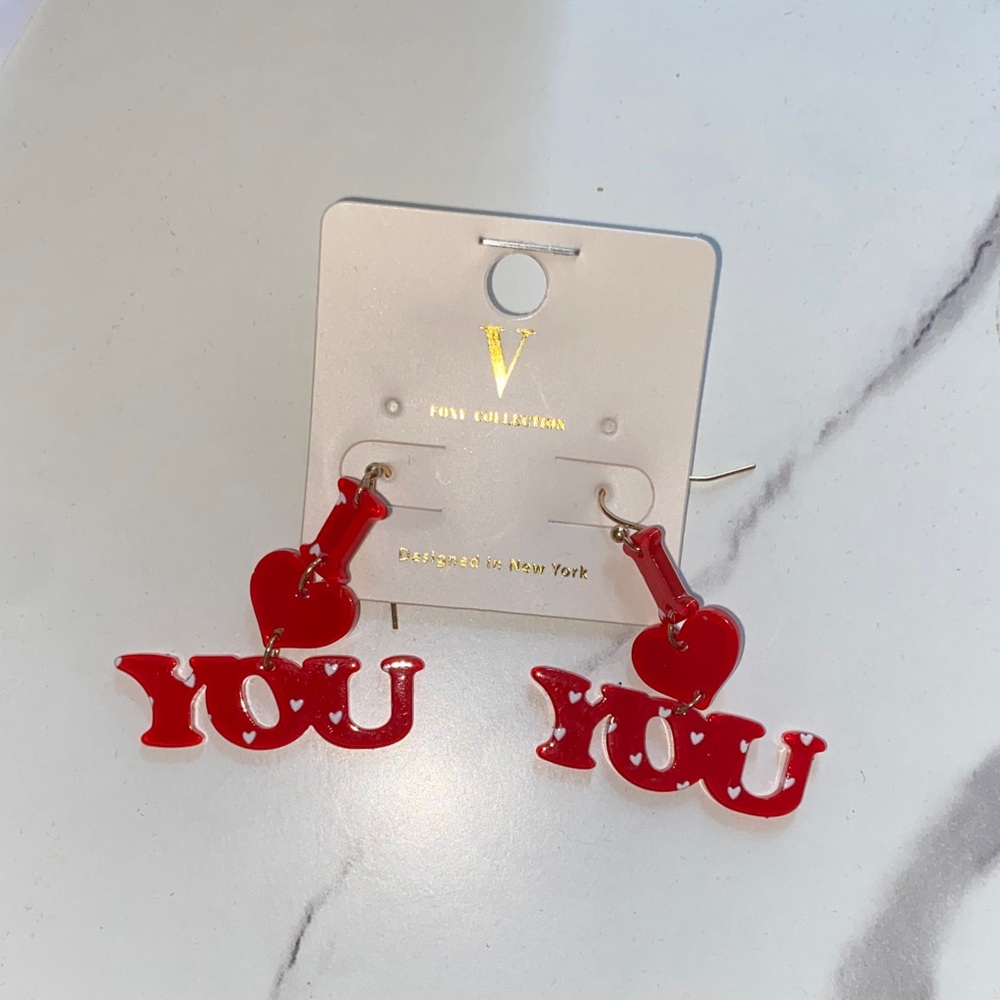 Red Heart Earrings